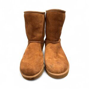Classic Ugg Boots Womens Size 11 Faux Fur Lined Brown Chestnut Suede